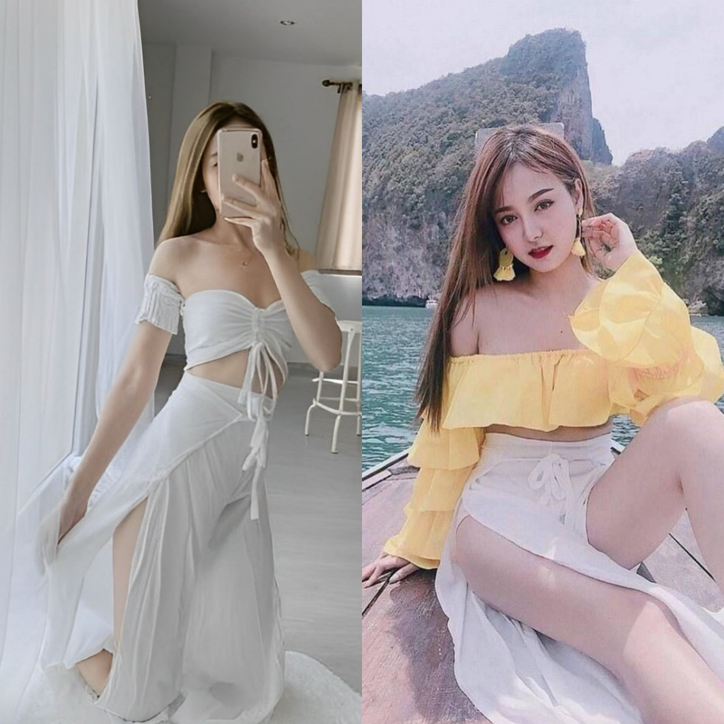 SpinnyHouse กางเกงผูกเชือก ใส่เที่ยวทะเลคือเริ่ดน้า ทรงพรางหุ่นสุด ผ้าไหมอิตาลี่ลื่นอย่างดี รุ่น กางเกงผูก P203B