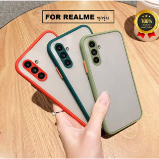 เคสขอบสีกันกล้อง เคส Realme C3 C11 / 5 / 5s / 5i / 6i / C35 / C12 C15 C17 C21 C25 9i เคสใส Realme เคสขอบสี เคสโทรศัพท์