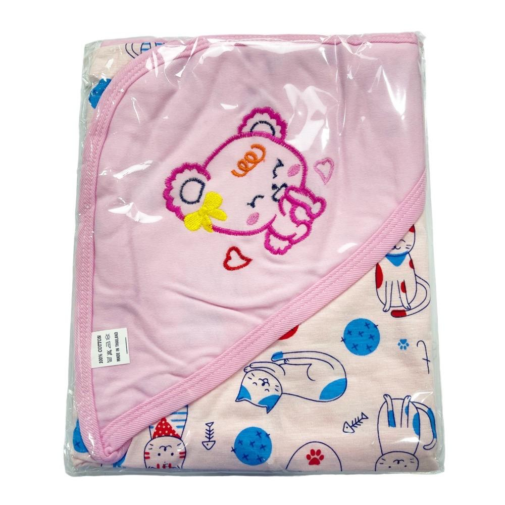 ผ้าห่อตัวคอตตอน 1 ผืน คละลาย - รูปที่ 3