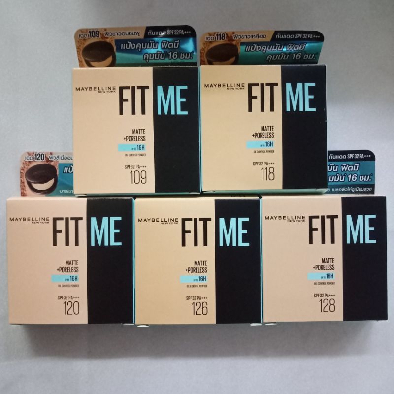 [Video] แป้งพัฟ เมย์เบลลีน ฟิตมี แมท + พอร์เลส พาวเดอร์ 6 กรัม Maybelline Fit me matte + poreless po