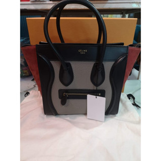 💖💖Celine Luggage Micro สี Dark Ruby ❤️❤️ สภาพดีคร้าาา 🎉🎉