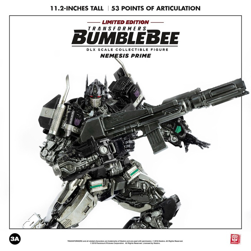 Threezero DLX Transformers Bumblebee Nemesis (Optimus) Prime Limited Edition