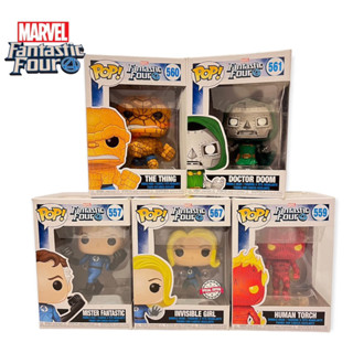 [RARE] FUNKO POP MARVEL FANTASTIC FOUR SET Vinyl Bobble-Head ชุดแฟนแทสติก โฟว์ ชุด 5 แบบ ของแท้ 100%