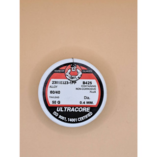 ตะกั่วขด 60/40 Dia 0.4 mm น้ำหนัก 50 g