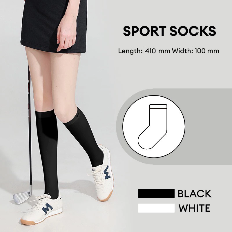 [11GOLF] ถุงเท้ากอล์ฟ แบบยาว ป้องกันรังสียูวี ระบายความร้อน Golf Sport Long Socks รหัส XWZ02