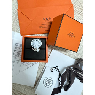 Hermes silver ring size 50 แท้ 100% shopthai