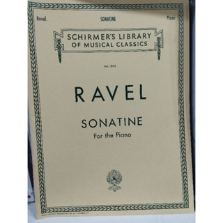 RAVEL - SONATINE FOR THE PIANO VOL.1815 (SL-HAL)073999619508