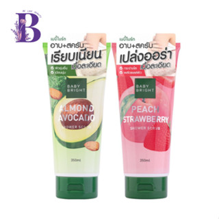 Baby Bright Shower Scrub 350ml. อาบ+สครับผิว ชาวเวอร์สครับ