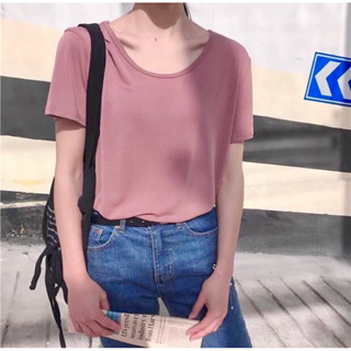 Acuteday Basic Tee สีชมพู