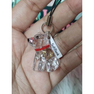 🐕‍🦺 Keychain SoftBank Famous SHIBA INU Dog Mascot🐕‍🦺 พวงกุญแจน้องหมา ชิบะ คริสตัล สวยมากๆคร้า 🐕‍🦺