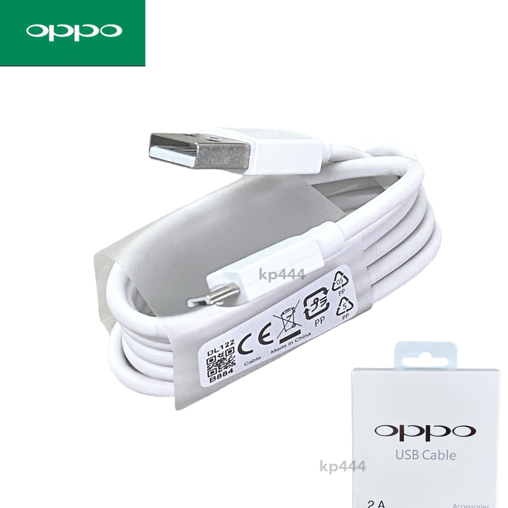 สายชาร์จแท้ OPPO USB MICRO รองรับหลายรุ่น เช่น F7/A3S /A37/A5S/F1/A7/A12/ F9สายชาร์จของแท้100%  ชาร์จไว สินค้าพร้อมกล่อง