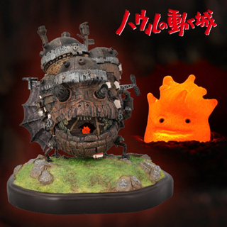 [ส่งตรงจากญี่ปุ่น] ปราสาทสตูดิโอ Ghibli Howls Moving Castle Light Up Diorama Howls Castle Japan ใหม่