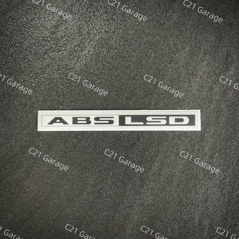 สติกเกอร์ ABS LSD Sticker แปะกระจกหลังรถยนต์Honda ตรงรุ่น civic Eg 3door 3ดอ งานพิมพ์สีสติกเกอร์ใส3M+เคลือบใส ตัดขอบ