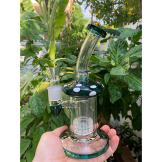 Thick Glass 20.5 cm / 8" Rig Shower Perc Mushroom Design 18mm Bowl