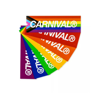 สติ๊กเกอร์ CARNIVAL Love in Full Spectrum Sticker Pride Set แถมสติกเกอร์ สีดำให้อีก 2 แผ่น รวมเป็น 9 แผ่น