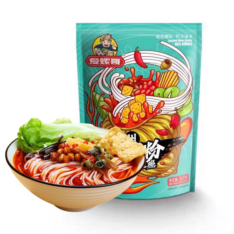 [พร้อมส่ง] หลัวซือเฝิ่น บะหมี่กึ่งสำเร็จรูป ขนาด 300g บะหมี่สไตล์ต้นตำรับกว่างซี อร่อย