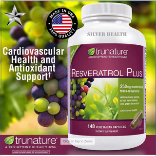 trunature Resveratrol Plus, 140 Vegetarian Capsules