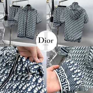 ชุดเซท Dior 🏷️ เสื้อ + กางเกงขาสั้น 🩳 Hiend 1:1 งานผ้าไหมอิตาลีอย่างดี