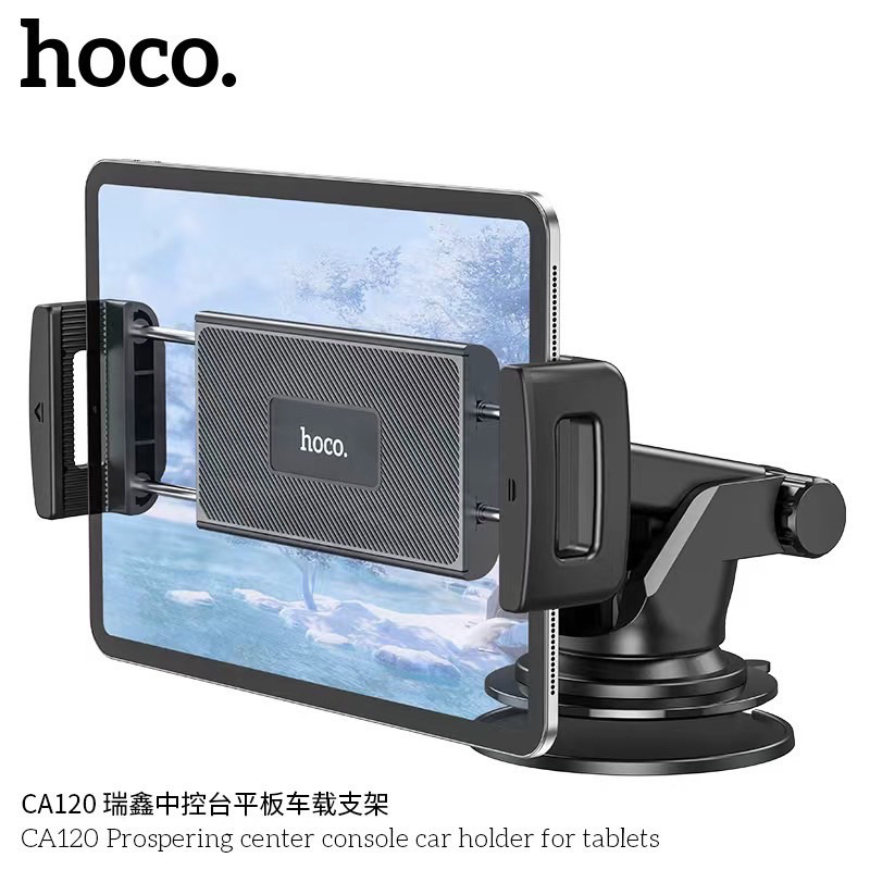 Hoco CA120 ที่ยึดมือถือในรถ หมุนได้360องศา แบบคอยาว ยืดหดได้ รองรับมือถือและแท็ปเล็ตขนาดหน้าจอ 4.7-1