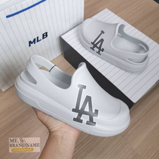 ของแท้ 💯% MLB Chunky Bouncer Clog Sandal แตะสีเทา logo LA 🤍🤍