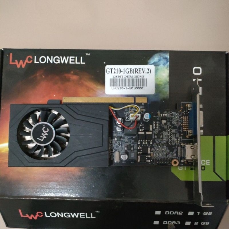 การ์ดจอ มือสอง Lwc longwell GT210-1GB