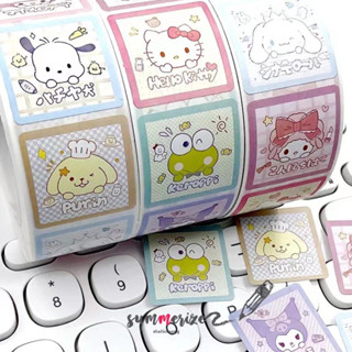 sticker sanrio สติ๊กเกอร์ ลายการ์ตูน ซานริโอ cute cartoon sticker การ์ตูนญี่ปุ่น เคโระ คิตตี้ แบตแบต