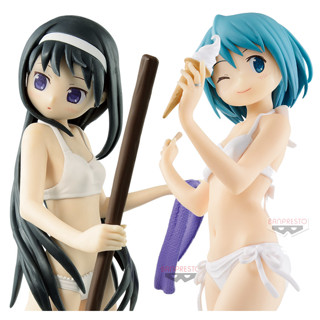 [ฟิกเกอร์แท้] Mahou Shoujo Madoka★Magica - Akemi Homura / Miki Sayaka Swimsuit ver. - EXQ Figure (Banpresto)