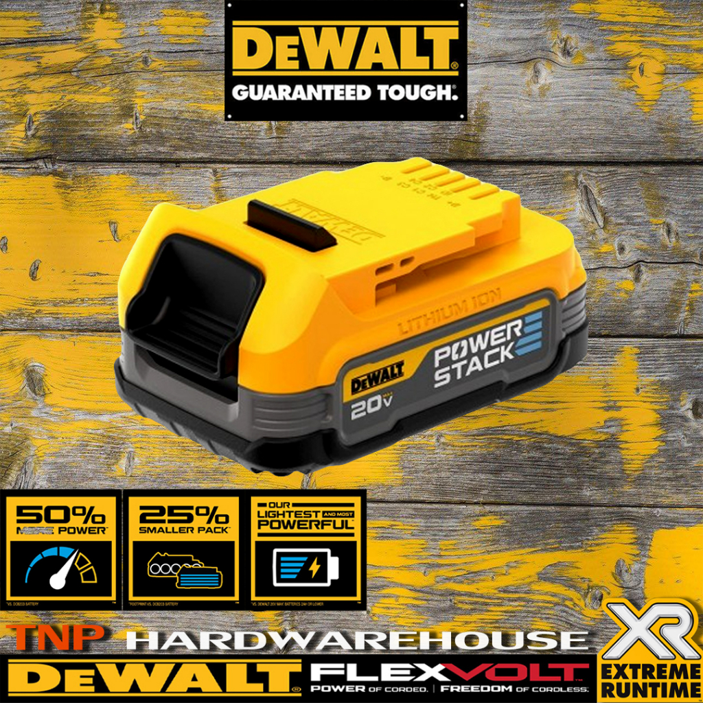 DEWALT DCBP034 POWERSTACK  แบตเตอรี่ 18,20V  ขนาด1.7 Ah