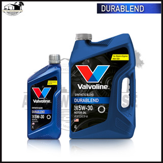 น้ำมันเครื่อง Valvoline DURABLEND 5W-30 4+1ลิตร น้ำมันเครื่องยนต์เบนซิน SYNTHETIC BLEND