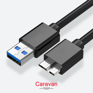 Caravan Crew สาย ฮาร์ดดิส แบบภายนอก USB 3.0 Type A to Micro B Cable External Hard Drive Disk HDD