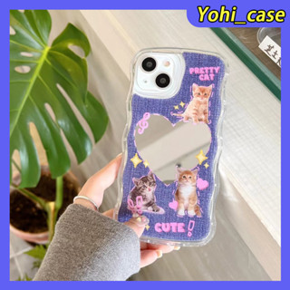 💕พร้อมส่ง💕iPhone 14 13 12 11 Pro Max เคส for เคสไอโฟน11 น่ารัก บางเบาพกพาง่าย การ์ตูน ผีเสื้อ กระจกเงา แฟชั่น Case