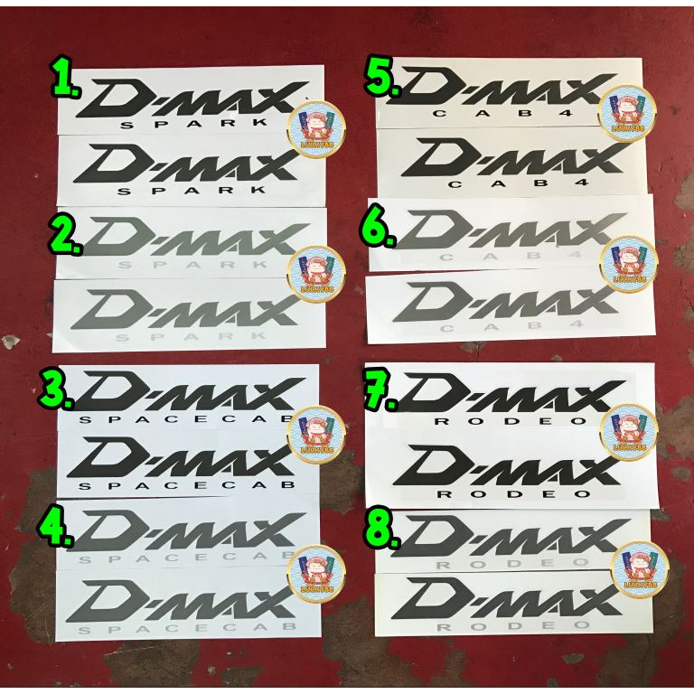 สติ๊กเกอร์ isuzu dmax D-MAX ปี 2007-2011 ดีแมกซ์