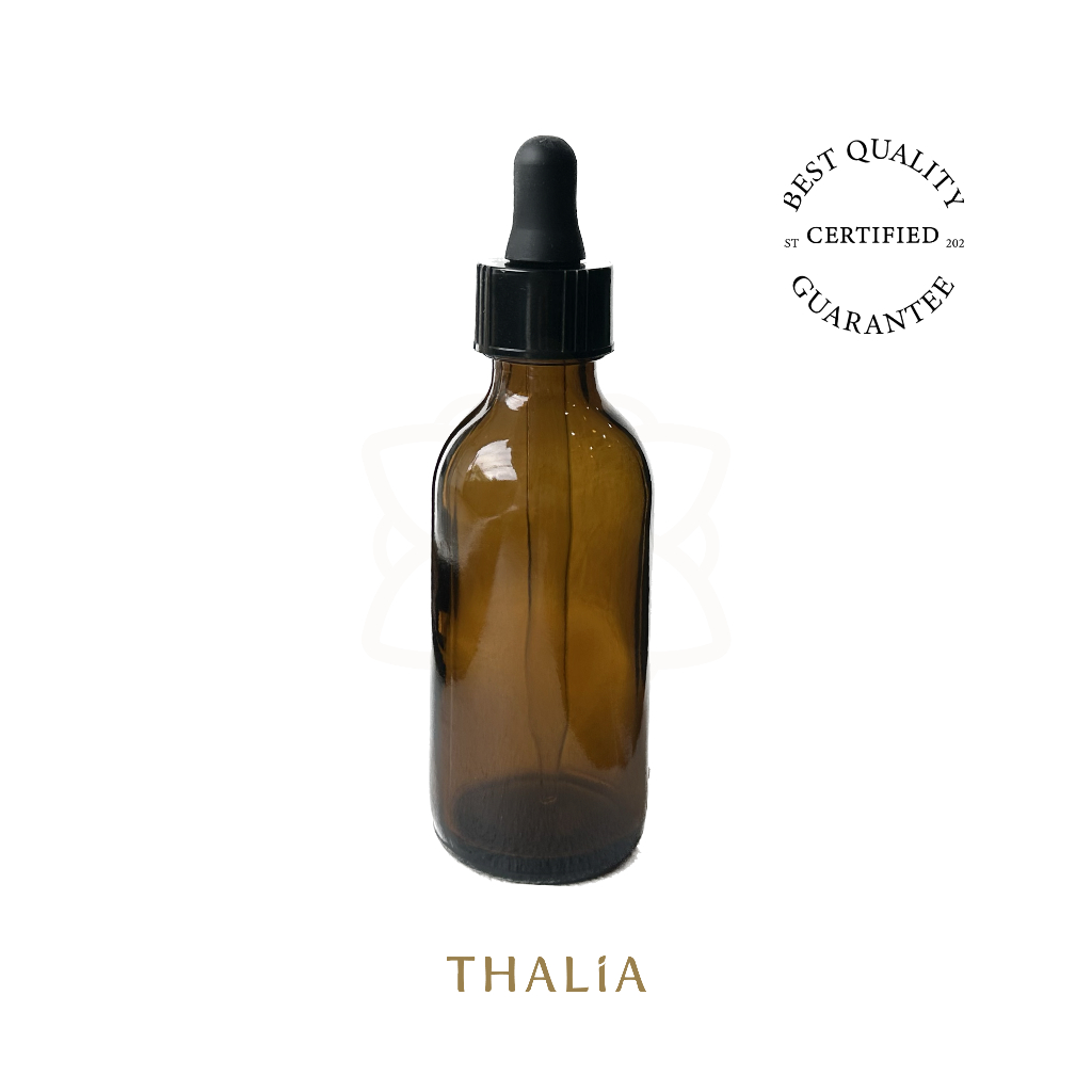 ขวดแก้วหยดสารสีชา 60A (60ml.)