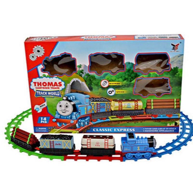 รถไฟของเล่น แบบ 3, 4 และ 5 โบกี้ รถไฟพร้อมราง  🚂ใส่ถ่านแล้ววิ่งได้จ้า 🌈TukShop5678🧸