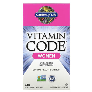 Vitamin Code วิตามิน แร่ธาตุ ออร์แกนิก สูตรเฉพาะสำหรับผู้หญิง ผู้ชาย และ ผู้สูงอายุ 50 ปีขึ้นไป