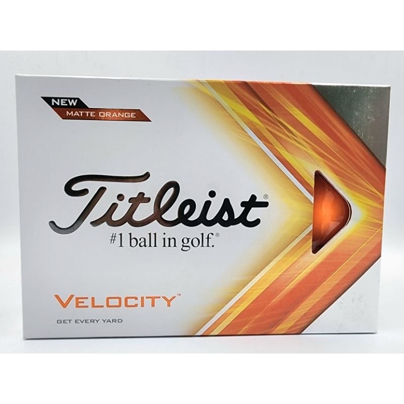 ลูกกอล์ฟ titleist velocity (1 กล่อง 12ลูก) new titleist velocity golf ball