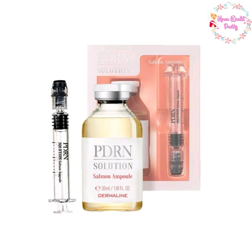[Mar โค้ด MARKOR3 ลด 30B Min 300B วันที่ 1-31 มี.ค.] DERMALINE PDRN Solution Salmon Ampoule Serum 35 ml. DNA salmon ฟื้นฟู บำรุงผิวเนียนเรียบ ฟื้นฟูผิว ริ้วรอย ผิวไม่เรียบให้ผิวเนียน ใส ผิว เต่งฟูเด้ง