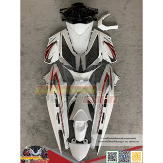 ชุดสี Honda Airblade สีขาวดำ งานเทียม ทำสีระบบ 2K