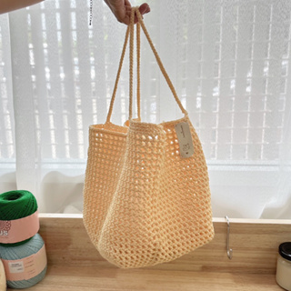 Jumbo net bag 🧵 ไซต์ใหญ่จุใจใส่ของได้เยอะมากกก แถมฟรี พวงกุญแจหินนำโชค