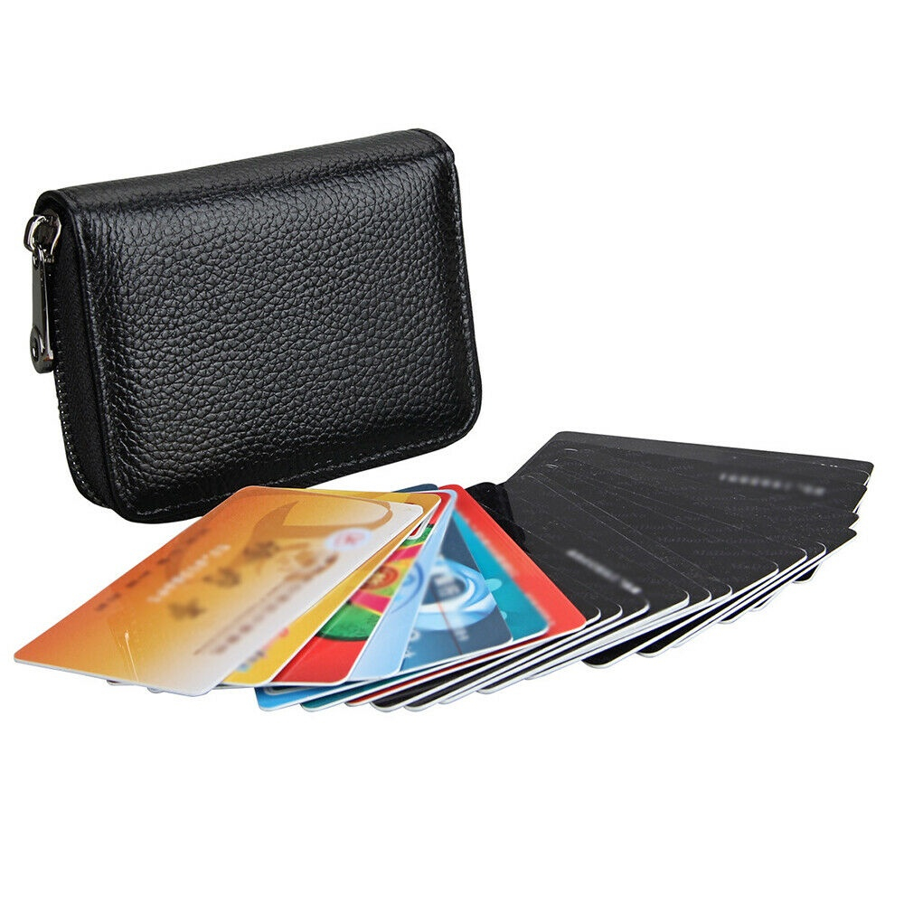 กระเป๋าใส่บัตร หนังแท้ กระเป๋านามบัตร เก็บบัตร ธนบัตร cardholder