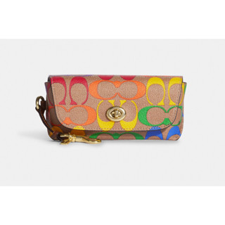 Sunglass Case In Rainbow Signature Canvas แท้