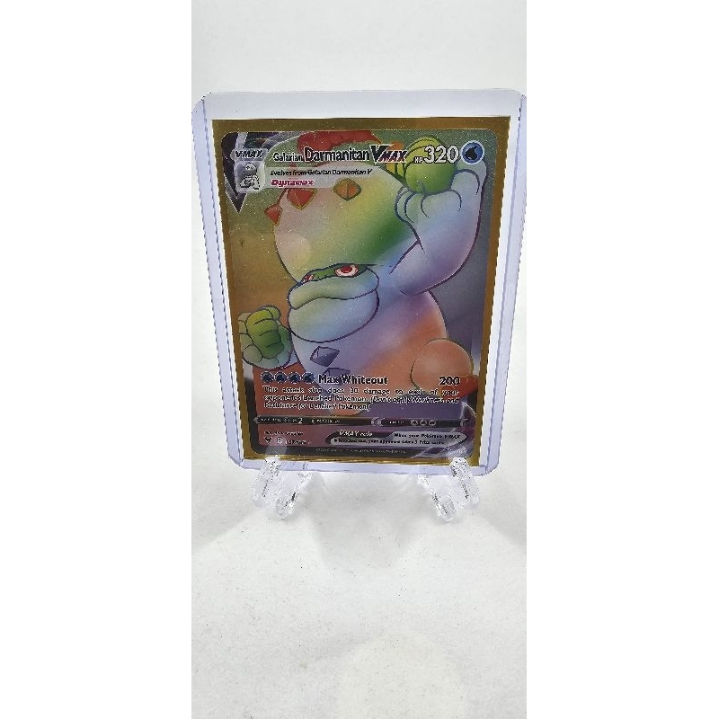 Pokemon Card "Darmanitan Vmax Rainbow 187/185" Eng Vivid Voltage