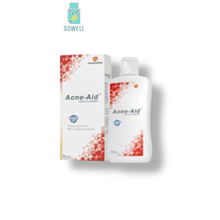 ถูกสุด ACNE AID 100ml สบู่เหลวล้างหน้า