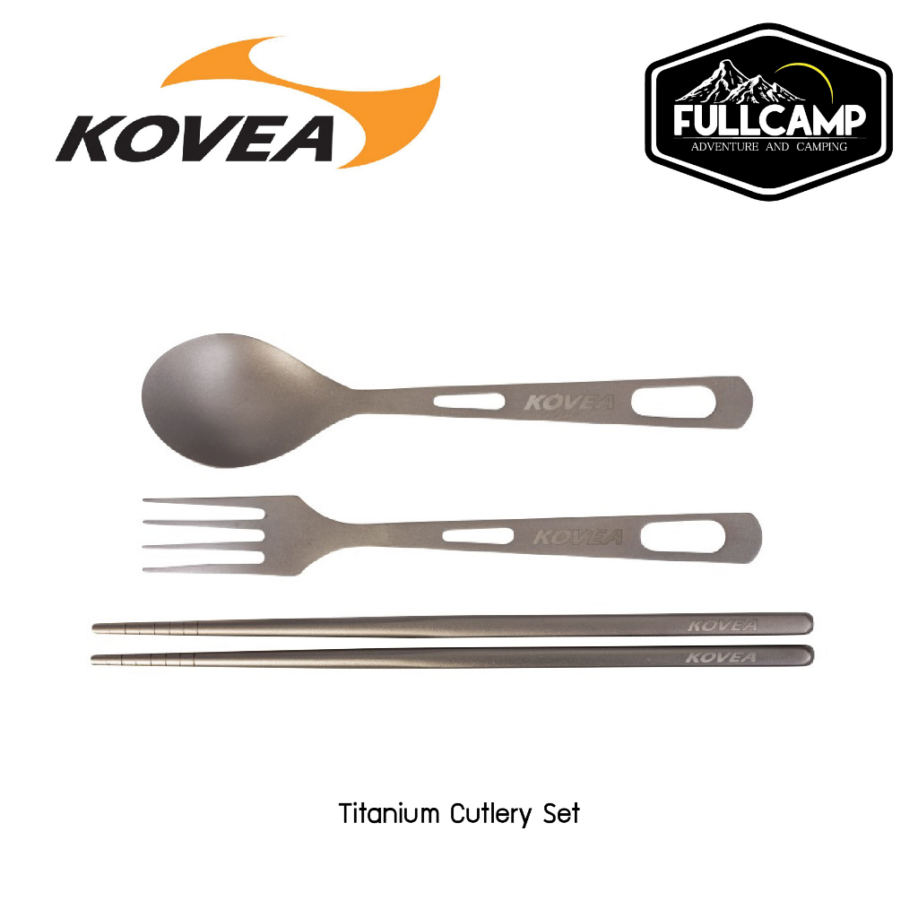 Kovea Titanium Cutlery Set ชุดช้อน ส้อม ตะเกียบ แบบพกพา