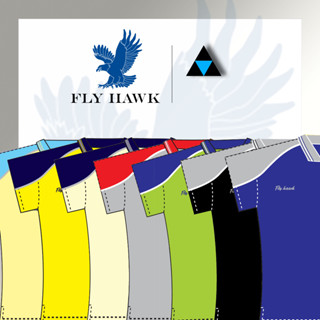 เสื้อโปโลหญิง เสื้อคอปกแขนสั้น เสื้อโปโลสีพื้น FLY HAWK FLYHAWK รุ่น A348  ของแท้ 100%