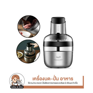 Deerma Stainless Steel Meat Grinder เครื่องบด เครื่องปั่นเนื้อสัตว์ ใบมีดคู่รูปตัว S สับละเอียด