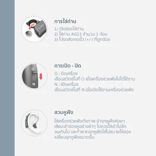 (พร้อมส่ง) เครื่องช่วยฟัง [รับประกัน 1 ปี] ไลฟ์บ้อกซ์ บีทีอี L-HA01 | LIFEBOX BTE HEARING AID