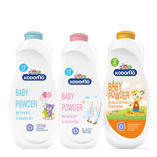 Kodomo Baby powder แป้งเด็กโคโดโม แพ็ค2ฟรี1 ขนาด 350 กรัม