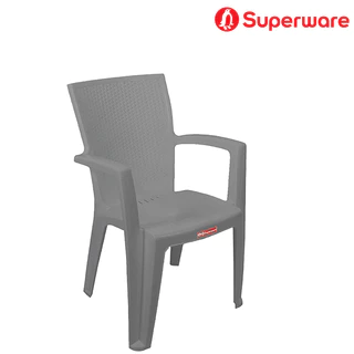 Srithai Superware เก้าอี้พลาสติก มีพนักพิง และที่เท้าแขน ที่นั่ง สำหรับสนาม นั่งเล่น ห้องอาหาร รุ่น CH-67 GIAVA -2 สี
