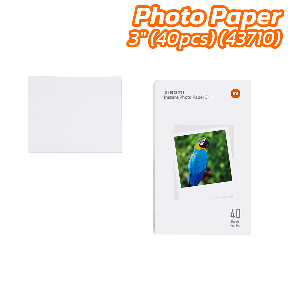 Xiaomi Mi Photo Paper (40pcs) for Xiaomi Instant Photo 1S Printer ฟิล์มกระดาษ ของแท้ [มีให้เลือก 2 ขนาด]